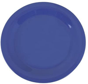 Sierrus 10.5" Narrow Rim Dinner Plate [Set of 12] Color: Ocean Blue