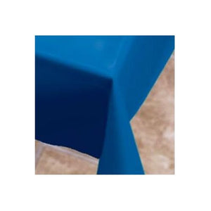 Hoffmaster Smith Lee Blue Extra Plastic Table Cover, 54 x 108 inch - 12 per case.