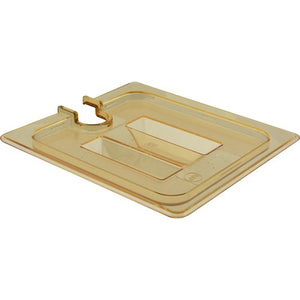 CARLISLE FOODSERVICE Products StorPlus High-Heat Food Pan Lid with Handle and Notc Sixth-Size, -40° to 375°F Temperature Range 10511U13