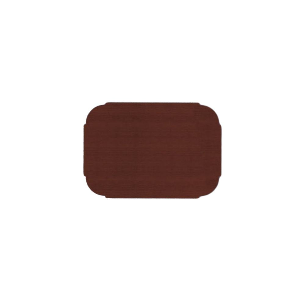 Hoffmaster 901-KD54 Solid Chocolate Brown Color Bonded Placemat 9 3/4 x 14 inch, Tiffany Die Cut - 1000 per case.