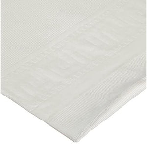 Hoffmaster White - Color 2 Ply Tissue 1Ply Poly Tablecover, 54 x 108 inch - 25 per case.