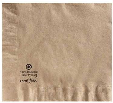 Hoffmaster Earth Wise 2 Ply Kraft Dinner Napkin, 17 x 17 inch - 1200 per case.