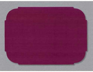 Smith Lee Burgundy Linenized Bond Placemat, 9 3/4 x 14 inch - 1000 per case.