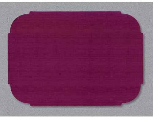 Smith Lee Burgundy Linenized Bond Placemat, 9 3/4 x 14 inch - 1000 per case.