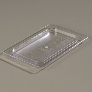 Carlisle Polycarbonate Solid Clear Lid Only, 6 3/4 x 4 1/4 inch - 1 each.