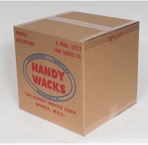 Handy Wacks Stock Flag Food Wrap Paper, 12 x 12 inch - 6000 sheets per case.