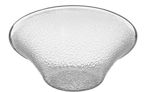 Carlisle SB9007  Pebbled Bowl, Acrylic, Clear