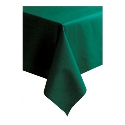 Hoffmaster 854-D37 Linen-Like Solid Hunter Green Color In Depth Dinner Size Table cover, 50 x 54 inch - 20 per case.
