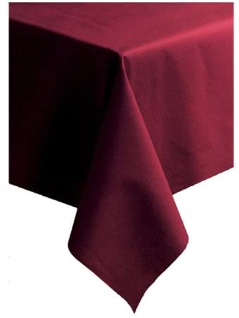 Linen Like Burgundy Banquet Table Cover