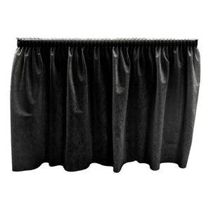 Hoffmaster 210461 Poly-Nylon Tableskirt, 14' Length x 29" Width, Black (Case of 12)