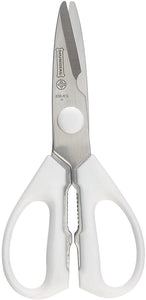 Mundial W656R Take-A-Part Rounded Tip Kitchen Shears, White