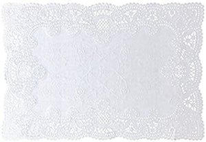 Placemat 10X14 Normandy Lace Whi 1000