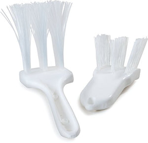 Carlisle 4052900 Lettuce, Fry, and Onion Cutter Brush, Nylon Bristles, 2-1/2" Length x 2-1/2" Width Brush, 6" Length