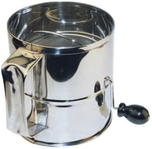 Winware 8 Cup Stainless Steel Rotary Sifter