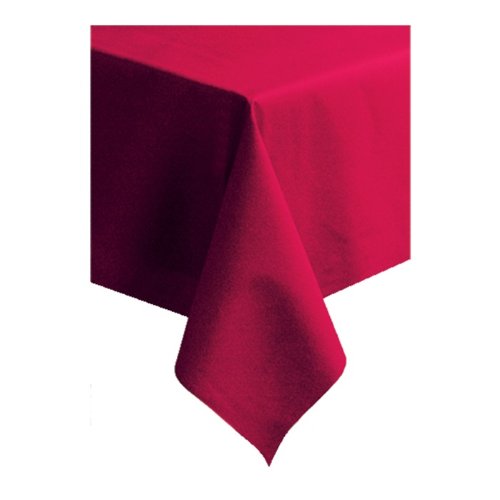 Hoffmaster 8108-D11 Linen-Like Solid Red Color in Depth Table Cover, Banquet Size 50 x 108 inch - 20 per case.