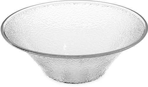 Carlisle SB9007  Pebbled Bowl, Acrylic, Clear