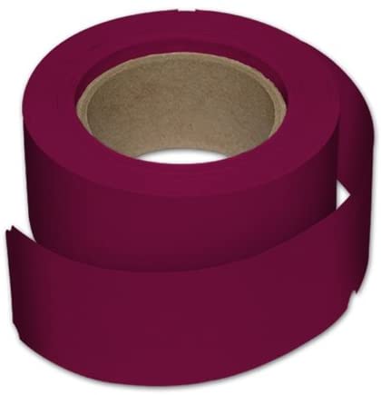 Hoffmaster D24 Specialty Sanitary Burgundy Wrap N Roll Napkin Band, 1.5 x 4.25 inch, 20 rolls of each 250 bands - 5000 bands per case.