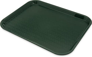 Carlisle CT141808 Café Standard Cafeteria/Fast Food Tray, 14" x 18", Forest Green (Pack of 12)