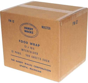 Handy Wacks Red White Check Deli Paper, 500 count per pack - 12 per case.