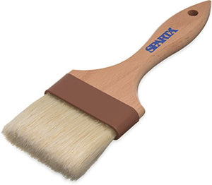 Carlisle Sparta Pastry Basting Brush, Boar Bristles, Hardwood Handle