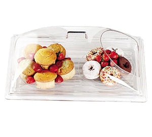 Cambro (DD1220ECW135) 12" x 20" Removable Dome Display Cover w/ End Cut - Camwear