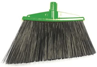 Angle Broom with Bristles Color: Green