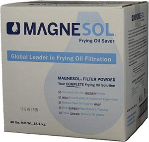 Magnesol Fryer Filter Powder | Dallas Group | Deep Fryer FryPowder | Save Fryer Oil, Extend Oil Life, Fry Oil Filtration, variable sizes
