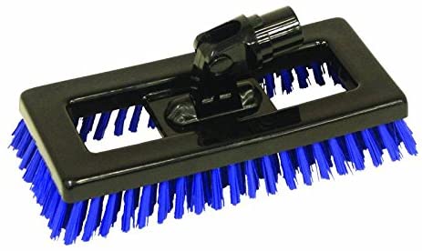 Swivel Deck Brush BLK Bristles Color: Blue