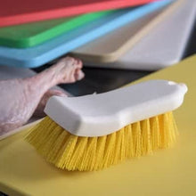 Load image into Gallery viewer, Carlisle 4052104 Sparta Cutting Board Brush, 6&quot; x 2-1/2&quot;, Polyester, Yellow

