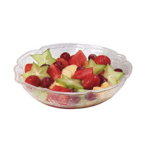 Carlisle Acrylic Leaf Bowl, Clear, 1.5 Qt