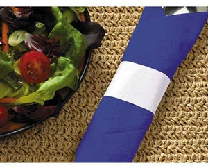 Hoffmaster White Paper Napkin Band, 4.25 x 1.5 inch - 5000 per case.