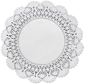 Cambridge Lace Doilies, Round, 8", White, 1000/Carton