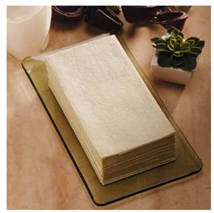 Hoffmaster Linen Like Natural Guest Towel, 12 x 17 inch - 500 per case.