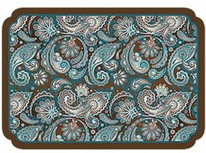 Paisley Printed Paper Placemats 50 Per Pack