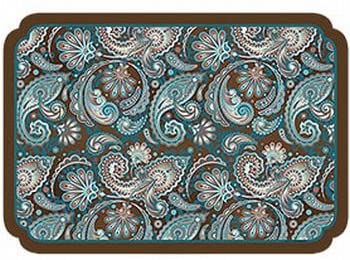 Paisley Printed Paper Placemats 50 Per Pack