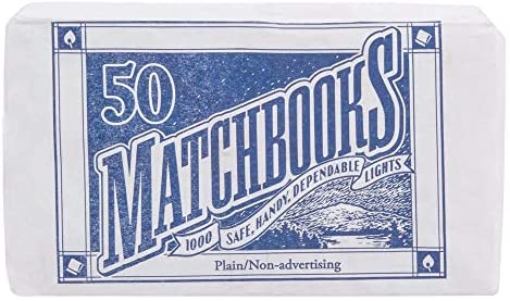 D.D. Bean & Sons 300 Matchbooks (6 Pack of 50 Matchbooks Each)