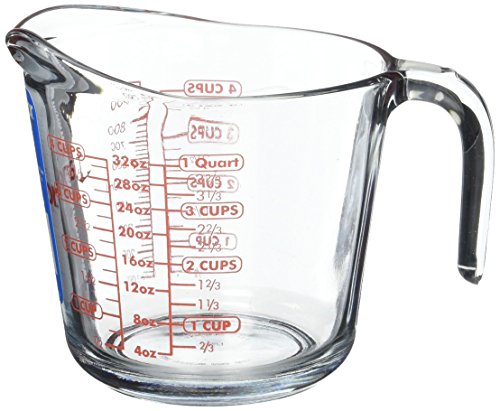 Anchor Hocking 551780L13 Glass Measuring Cup, 32 Oz