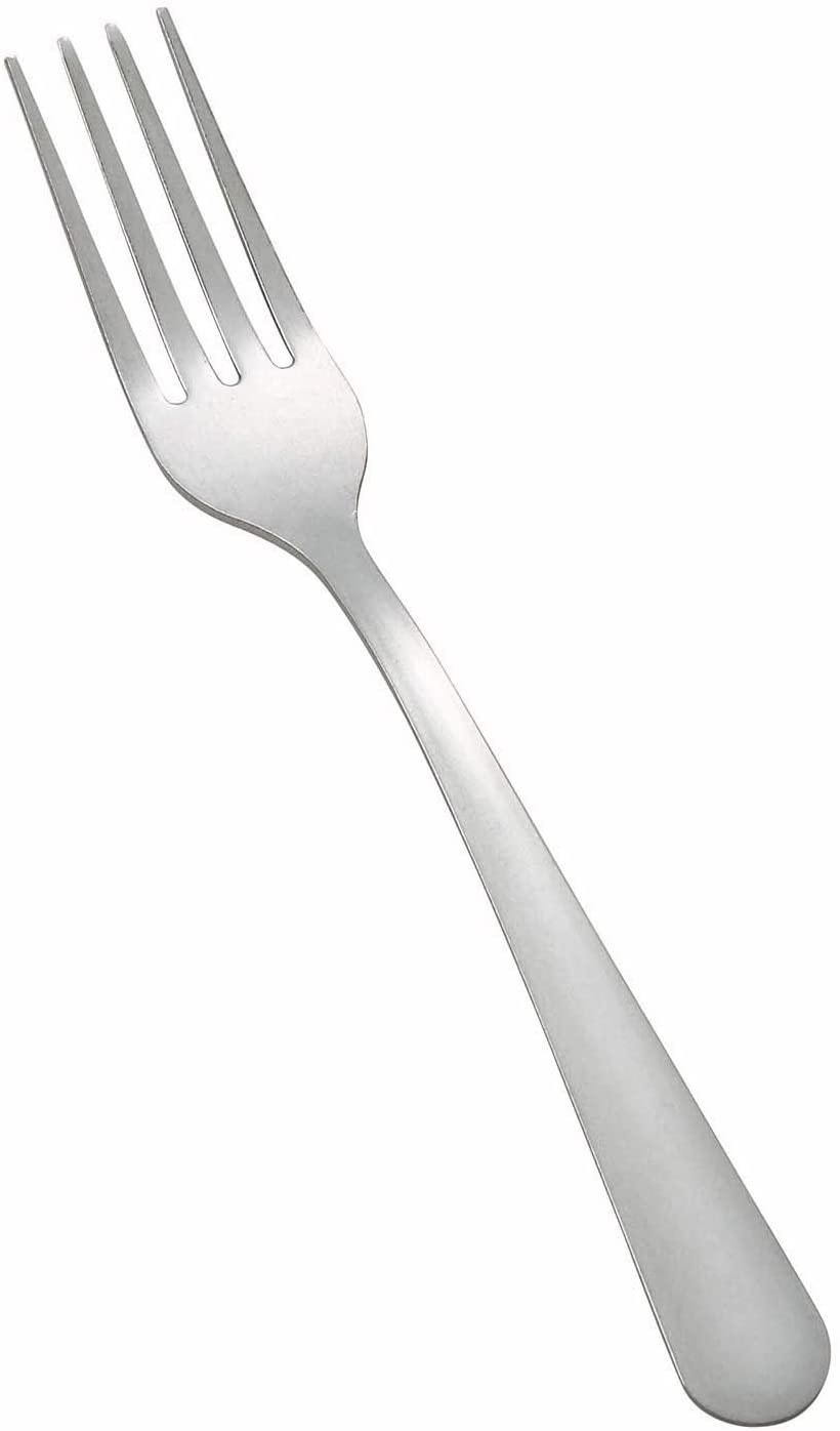 Winco 0012-05 12-Piece Windsor Heavy Weight Dinner Fork Set, 18-0 Stainless Steel