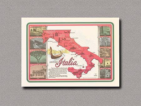 Hoffmaster 901-ECO69 Dollarwise Ethnic Historic Italia Printed Placemat 10 x 14 inch, Printed on Recycled Paper - 1000 per case.