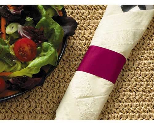 Hoffmaster Burgundy Paper Napkin Band, 4.25 x 1.5 inch - 5000 per case.