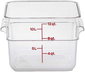 Cambro Clear Square Container, 12 Quart (11-0280) Category: Food Storage Square Containers