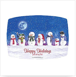 9 3/4 x 14 Snowman Greetings Placemat 1000 Ct