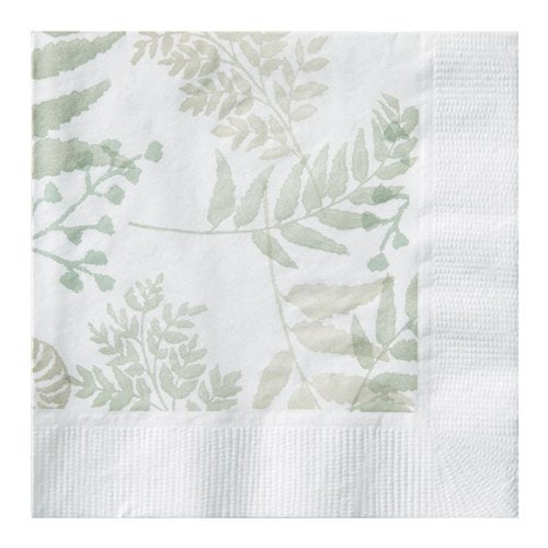 Hoffmaster 310-FD303 Natures Greens Earth Wise Recycled Beverage Napkin, 10 x 10 inch - 1000 per case.