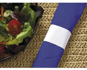 Hoffmaster White Paper Napkin Band, 1.5 x 4.25 inch - 20000 per case.