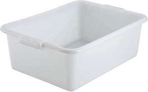 Winco PL-7W Dish Box, 20.25-Inch by 15.5-Inch by 7-Inch, White