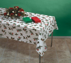 Winterberries Linen-Like Tablecover