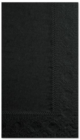 Hoffmaster Black Dinner Napkin, 15 x 17 inch - 1000 per case.