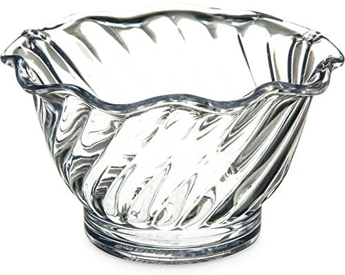 Carlisle 453007 5 Oz. Clear Tulip Dessert Dish - 24 / CS