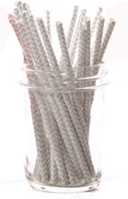 Load image into Gallery viewer, Hoffmaster Cocktail Straw Black Chevron, S!mply Baked 5-1/2", Pack of 500
