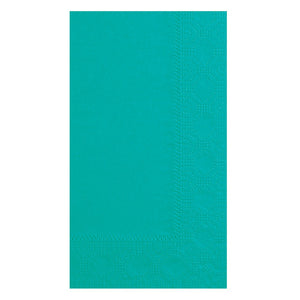 Hoffmaster 180501 Dinner Napkin, Regal Embossed, 2-Ply, 1/8 Fold, 17" Length x 15" Width, Teal (8 Packs of 125)